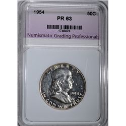 1954 FRANKLIN HALF DOLLAR NGP