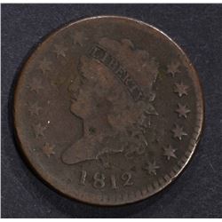 1812 CLASSIC HEAD LARGE CENT, VG few marks