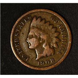 1908-S INDIAN CENT, FINE