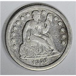 1856-O SEATED DIME, VF+