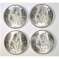 4-BU 1978 MEXICO 100-PESOS .720 FINE SILVER