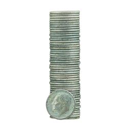 Roll of (50) 1962-D Brilliant Uncirculated Roosevelt Dimes
