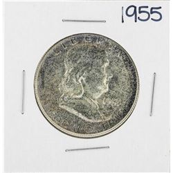 1955 Franklin Half Dollar Silver Coin