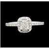 Image 2 : 14KT White Gold 1.01 ctw Diamond Wedding Ring