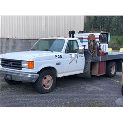 FORD F-350 CUSTOM WELDING TRUCK, CONVERTED TO PROPANE, 7.5 LITRE V8, WITH MILLER BIG BLUE 400D WELDE
