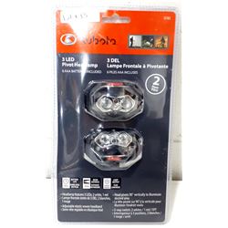 KUBOTA 3 LED PIVOT HEADLAMP