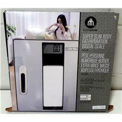 HOMETRENDS SUPER SLIM BODY FAT/HYDRATION DIGITAL SCALE