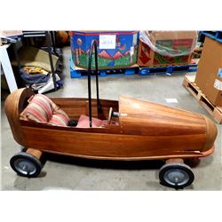 WOODEN SOAP BOX DERBY CAR