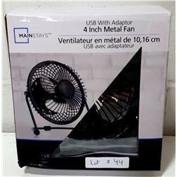 MAINSTAYS 4 INCH METAL FAN
