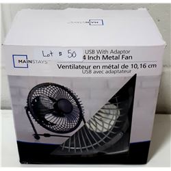 MAINSTAYS 4 INCH METAL FAN