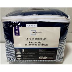 MAINSTAYS KING SIZE 2 PACK SHEET SET