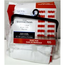 MAINSTAYS STRIPE GROMMET PANELS