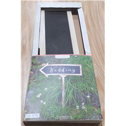 CHALKBOARD ARROW SIGN