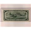 Image 2 : 1954 $1 CANADIAN BANKNOTE (DEVIL'S FACE)