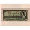 Image 1 : 1954 $1 CANADIAN BANKNOTE (DEVIL'S FACE)