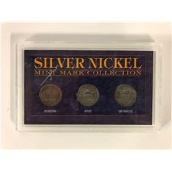 SILVER NICKEL MINT MARK COLLECTIONS