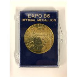 EXPO 86 OFFICIAL MEDALLION (B.C PAVILLION)