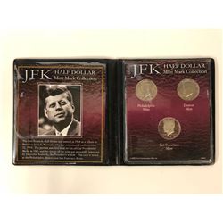 JFK HALF DOLLAR MINT MARK COLLECTION