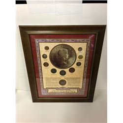 PRE DECIMAL COINAGE OF QUEEN ELIZABETH II (FRAMED DISPLAY)