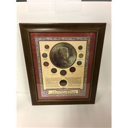 PRE DECIMAL COINAGE OF QUEEN ELIZABETH II (FRAMED DISPLAY)