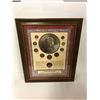 Image 1 : PRE DECIMAL COINAGE OF QUEEN ELIZABETH II (FRAMED DISPLAY)
