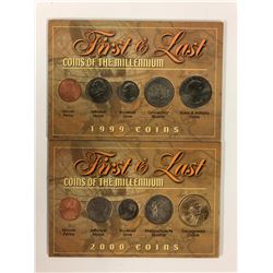 FIRST & LAST COINS OF THE MILLENNIUM (1999 & 2000 COINS)