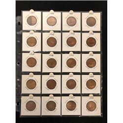 LOT OF  HALF PENNIES (1937-1956)