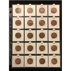 LOT OF HALF PENNIES (1937-1956)