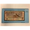 Image 5 : THE TWO DOLLAR CHANGE (THE LAST CANADIAN 2 DOLLAR BILL W/ THE FIRST CANADIAN 2 DOLLAR COIN)