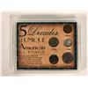 Image 1 : 5 DECADES OF UNIQUE AMERICAN COINAGE (UNITED STATES MINTED COIN SET)