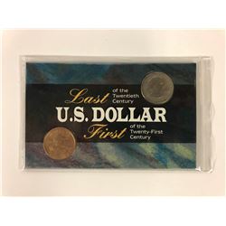 LAST OF THE 20TH CENTURY U.S DOLLAR & FIRST OF THE 21ST CENTURY U.S DOLLAR (THE MORGAN MINT)