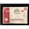 Image 1 : 1968 THE WESTERN UNION 100 COMMON SHARES STOCK CERTIFICATE