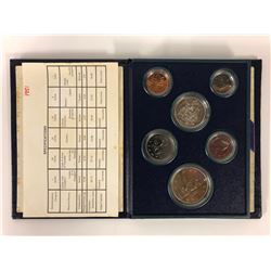 1981 ROYAL CANADIAN MINT 6 PIECE COIN SET (SILVER PROOF)