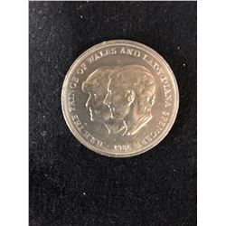 1981 Prince Of Wales and Lady Diana Spencer Wedding Commemmorative Coin