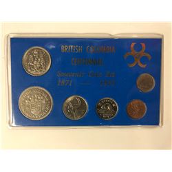 BRITISH COLUMBIA CENTENNIAL SOUVENIR COIN SET (1871-1971)