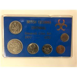 BRITISH COLUMBIA CENTENNIAL SOUVENIR COIN SET (1871-1971)