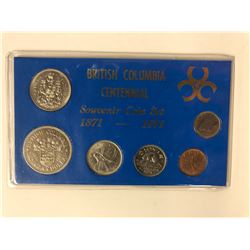 BRITISH COLUMBIA CENTENNIAL SOUVENIR COIN SET (1871-1971)