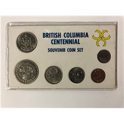 BRITISH COLUMBIA CENTENNIAL SOUVENIR COIN SET