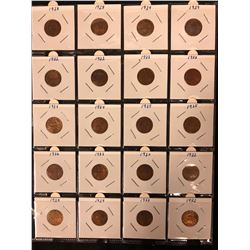 LOT OF CANADIAN PENNY'S 1928-1932