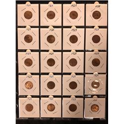 LOT OF CANADIAN PENNY'S 1928-1931