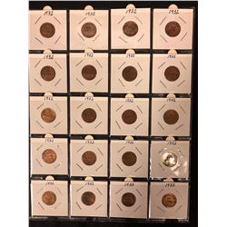 LOT OF CANADIAN PENNY'S 1932-1933