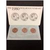 Image 1 : THE 1980 DOLLAR SOUVENIR SET (SUSAN B. ANTHONY DOLLAR COIN)
