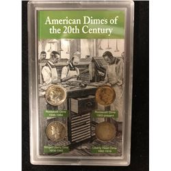 AMERICAN DIMES OF THE 20TH CENTURY COIN SET