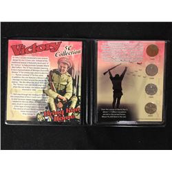 VICTORY BRING HIM HOME 5 CENT CANADIAN COLLECTION (1943/ 1944/ 1945/ 2005)