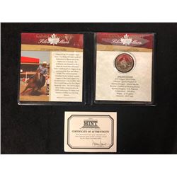 CANADA'S LEGENDARY SILVER DOLLARS (1975 CALGARY SILVER DOLLARS) W/ THE FIRST COMMEMORATIVE COA