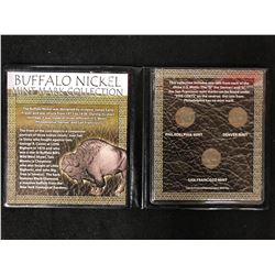 BUFFALO NICKEL MINT MARK COLLECTION (PHILADELPHIA/ DENVER/ SAN FRANCISCO MINTS)