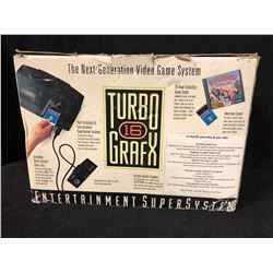 TURBO GRAFX 16 ENTERTAINMENT SUPER SYSTEM W/ ORIGINAL BOX