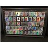 Image 1 : 2005-06 UPPER DECK ICE HEROES McDONALD'S FRAMED HOCKEY CARDS MAIN SET (42" X 28")