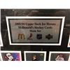Image 2 : 2005-06 UPPER DECK ICE HEROES McDONALD'S FRAMED HOCKEY CARDS MAIN SET (42" X 28")