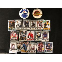 NHL HOCKEY CARDS/ BUTTONS LOT